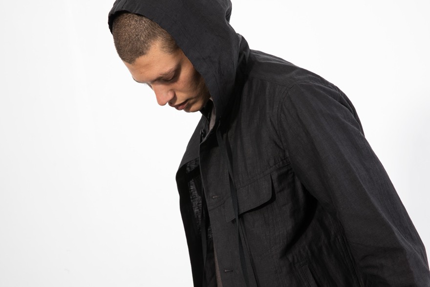 Injected Linen Hooded