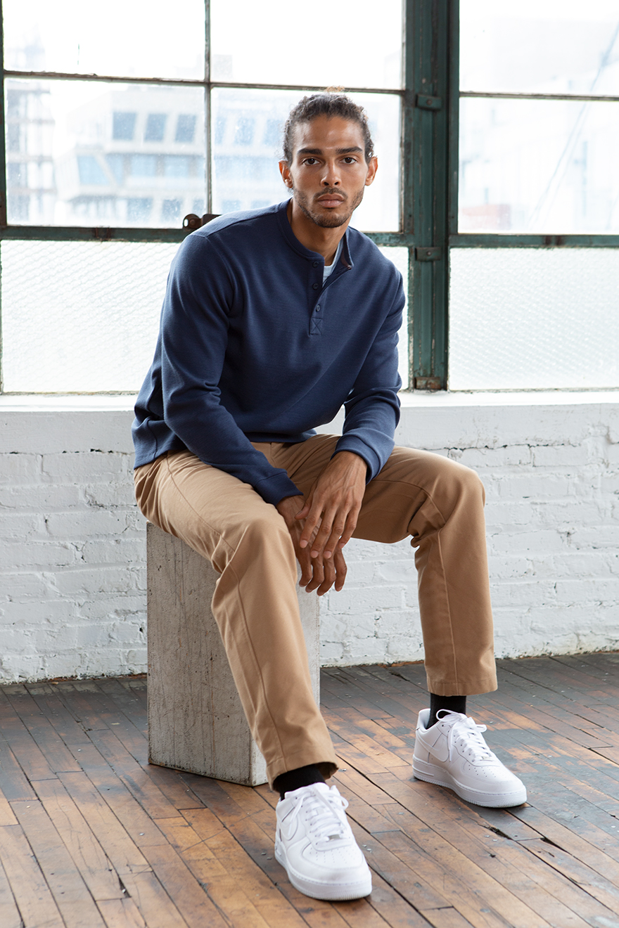 Outlier - Warmform Henley (story, sitting)