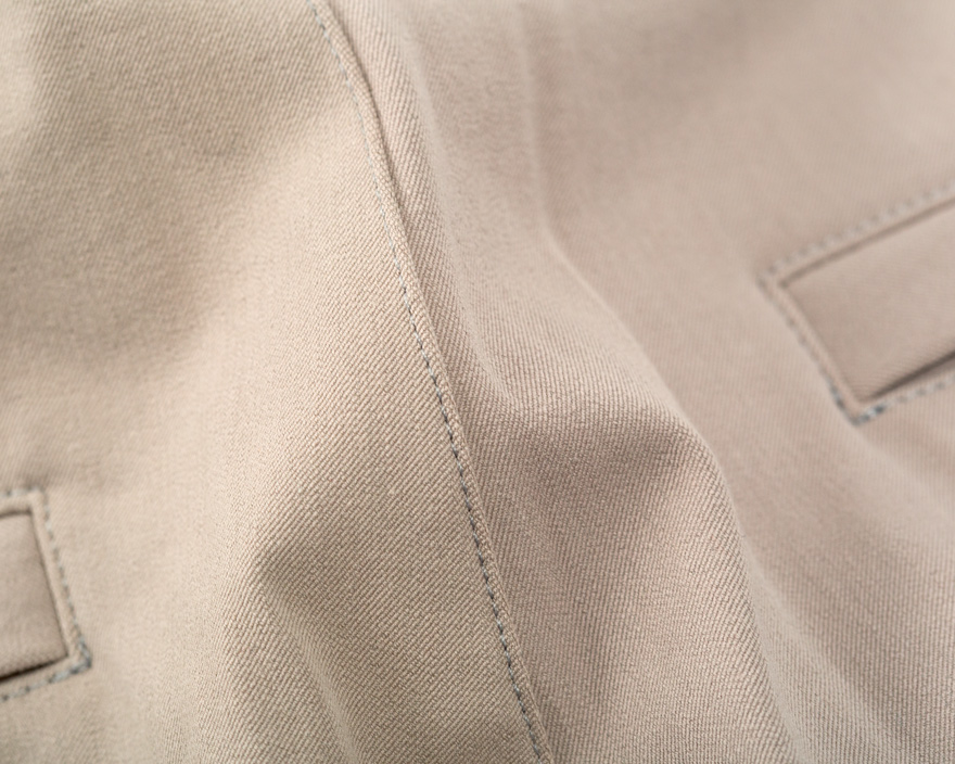 Outlier - Off-Shade 60/30 Chino (Detail, Back)