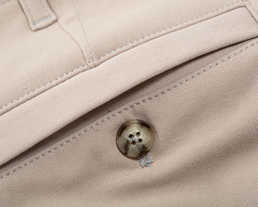 Outlier - Off-Shade 60/30 Chino (Detail, Back Pocket)