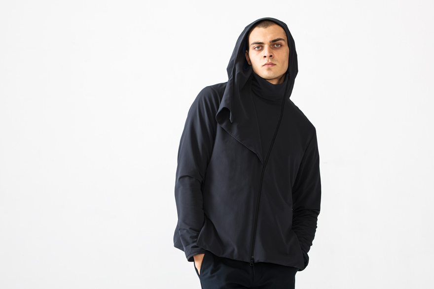 Outlier - EXPERIMENT 047 - ALPHACHARGE HOODED COWLNECK (story, kirill straight on)