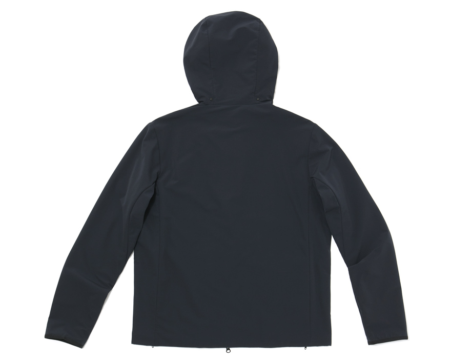 Outlier - EXPERIMENT 047 - ALPHACHARGE HOODED COWLNECK (flat, blackmarine back)