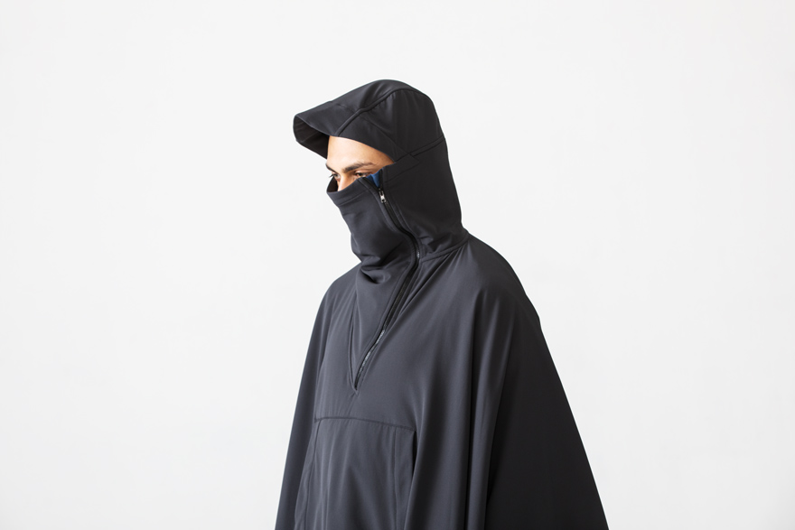 Outlier - Experiment 046 - Alphacharge Poncho (story, charcoal hood and face covering)