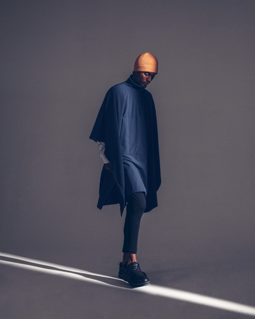 Outlier - Experiment 123 - Gostwyck Leggings (story, poncho image looking down)