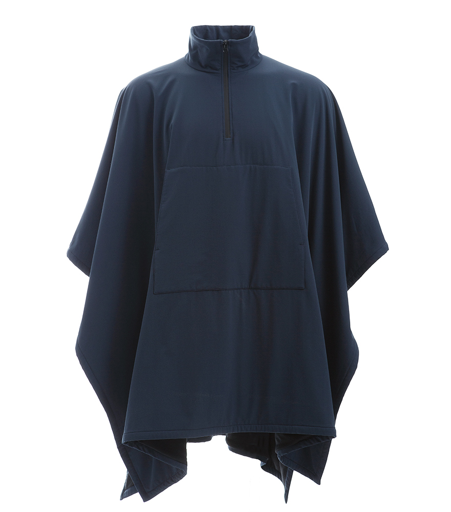 Outlier - Experiment 126 - Alphacharge Poncho (flat, matte navy)