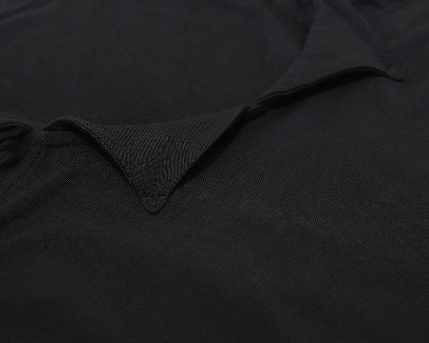 Outlier - Bandana Neck Merino T-Shirt (flat, triangle detail)