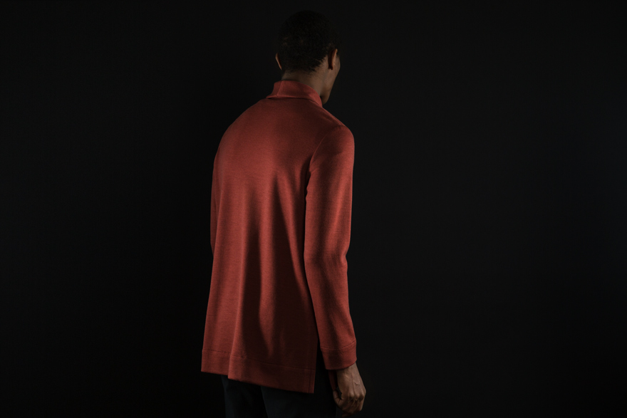 Outlier - Clean Front Cardigan (Story, Back, Red Earth)