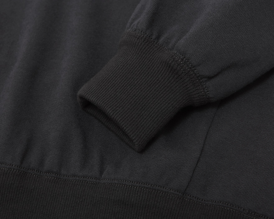 Outlier - Merino Co/weight Crewneck Sweatshirt (flat, black cuff)