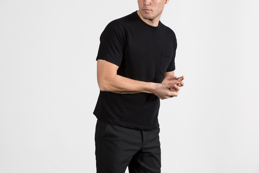 Outlier - Co/Weight Pocket Tee (story, clasping hands)