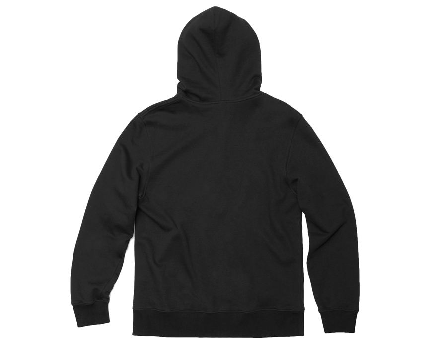 Outlier - Merino Co/weight Pullover Hoodie (flat, black back)