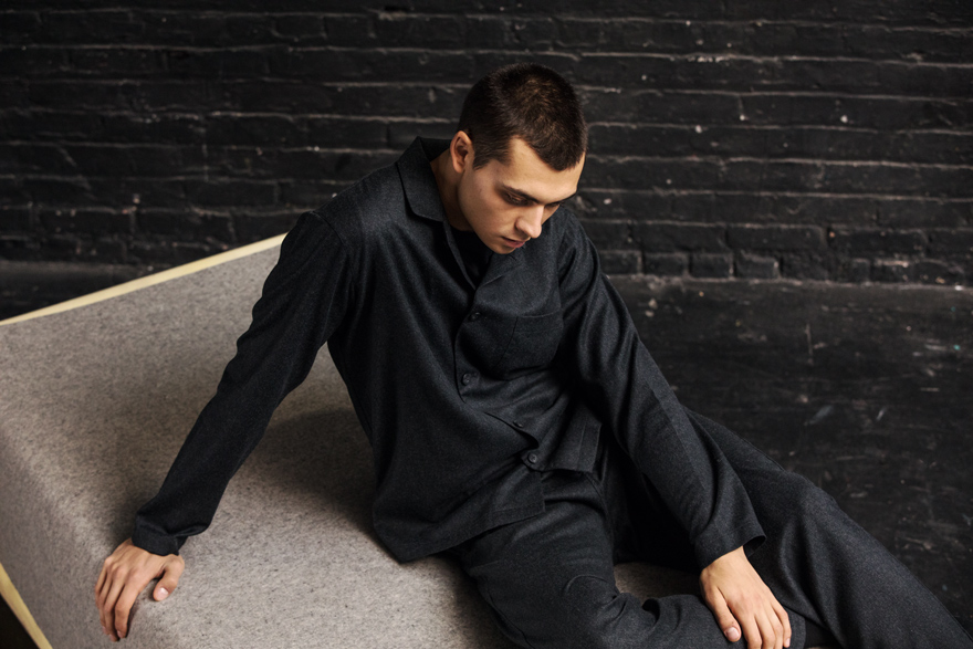 Outlier - Experiment 057 - Daydream Wool House Shirt (story, from high angle)