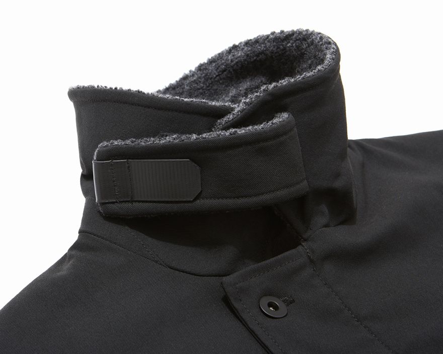 Outlier - Deck Jacket (flat, neck closure detail)