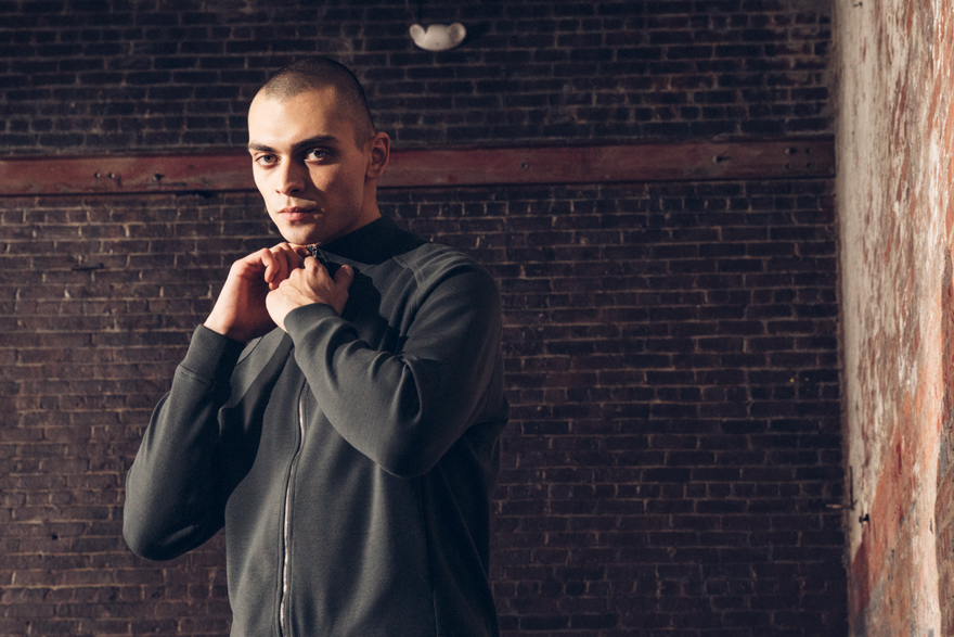 Outlier - Experiment 145 - Densewaffle Zip Front (story, touching collar)
