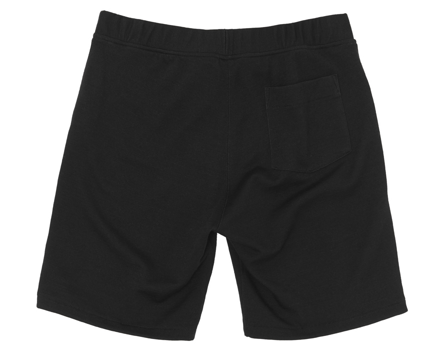 Outlier - Doublefine Merino House Shorts (flat, black, back)
