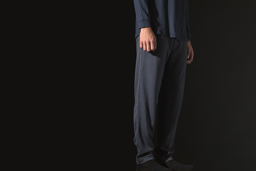Outlier - Doublefine Merino Sweatpants (deep gray, side)