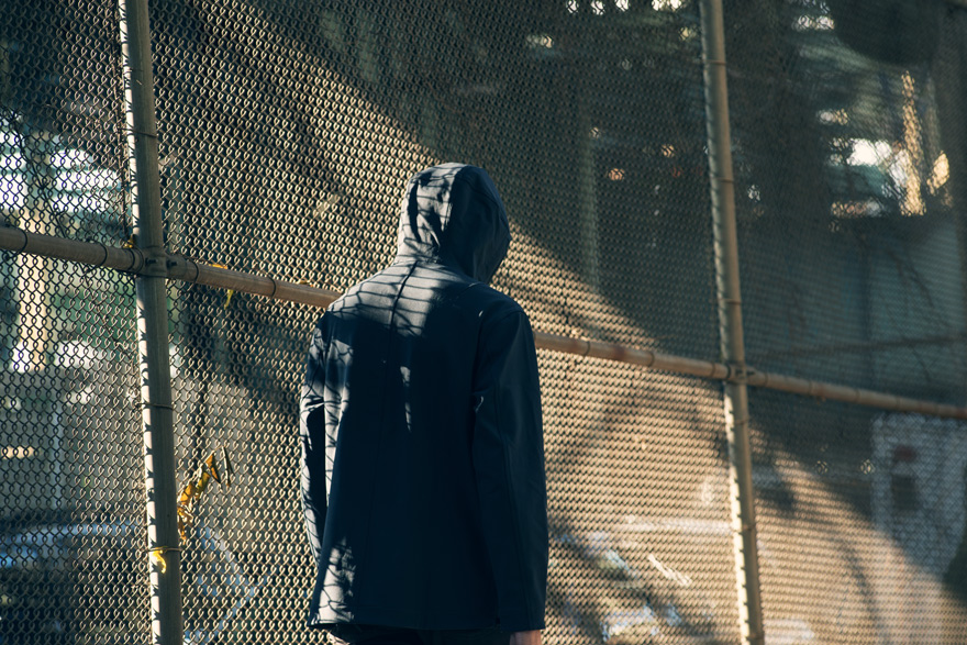Outlier - EXPERIMENT 053 - DOUBLEWEAVE ANORAK (story, back)