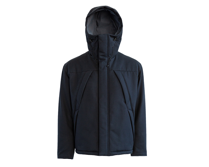 Outlier - Duckcloth Slash Fortress (flat, black navy, front)
