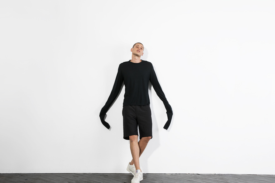 Outlier - Experiment 021 - Unfinished Longsleeve (story, wall lean w long ass sleeves)