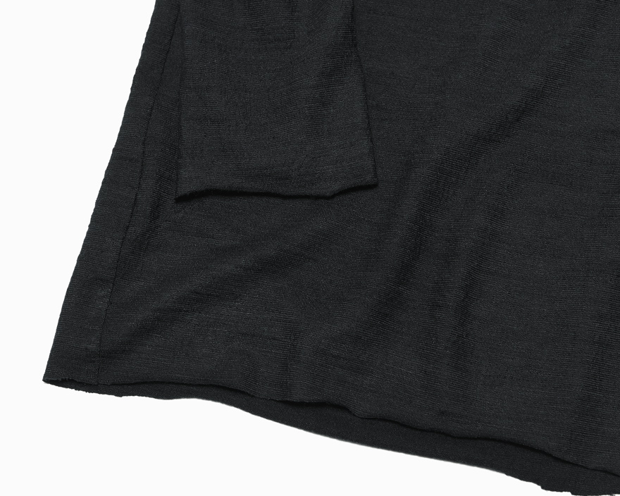 Outlier - Experiment 021 - Unfinished Longsleeve (flat, unfinished detail)
