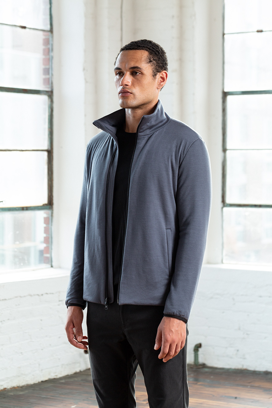 Outlier - Experiment 193 - Gostwyck Alphacore Zip Front (Fit, angle)