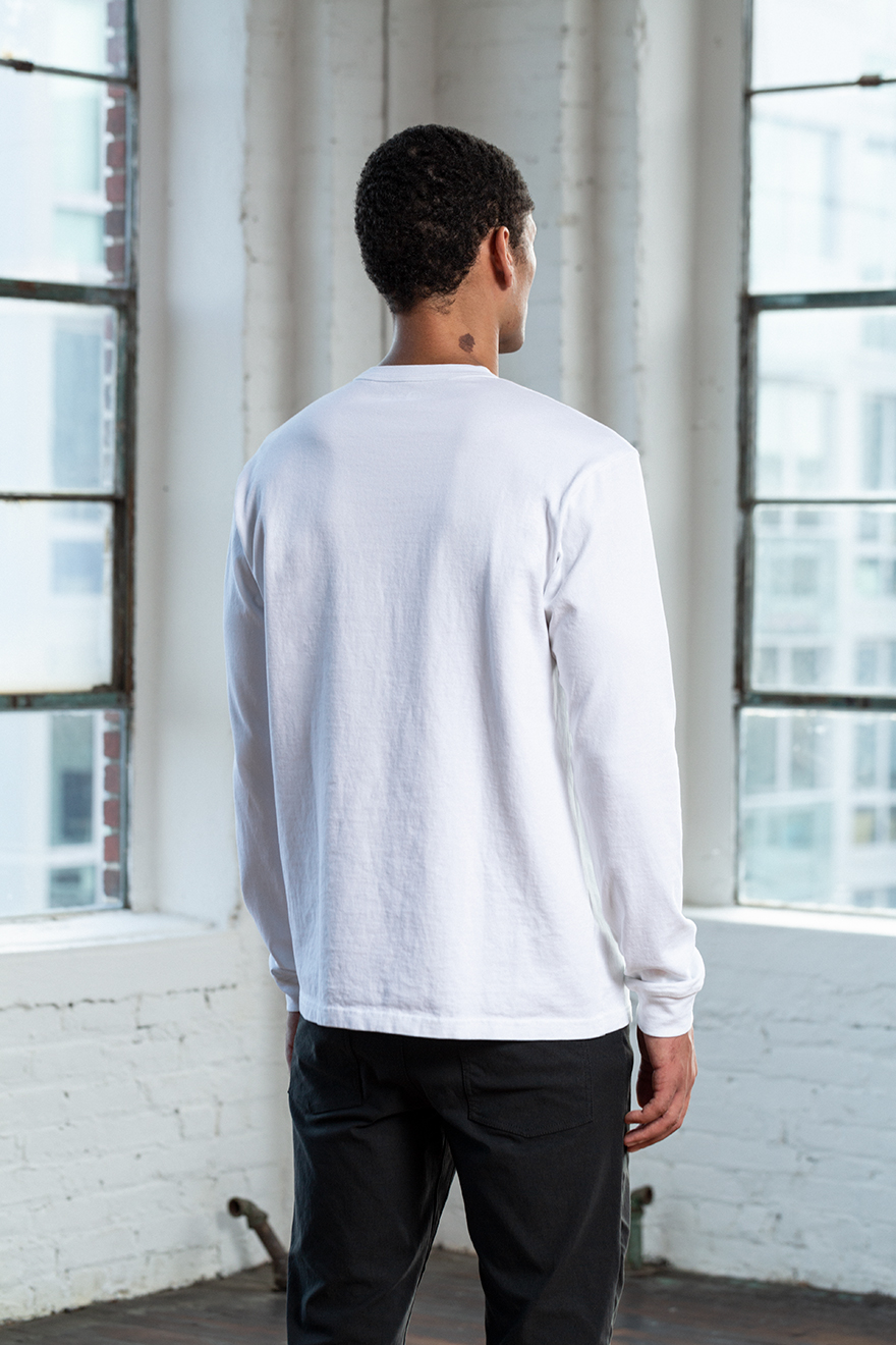 Outlier - Experiment 202 - Fu/Cotton Long Sleeve (Fit, Back)