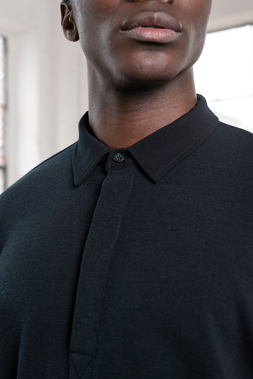 Outlier - Experiment 216 - Warmform Collared (Story, Collar Close Up)