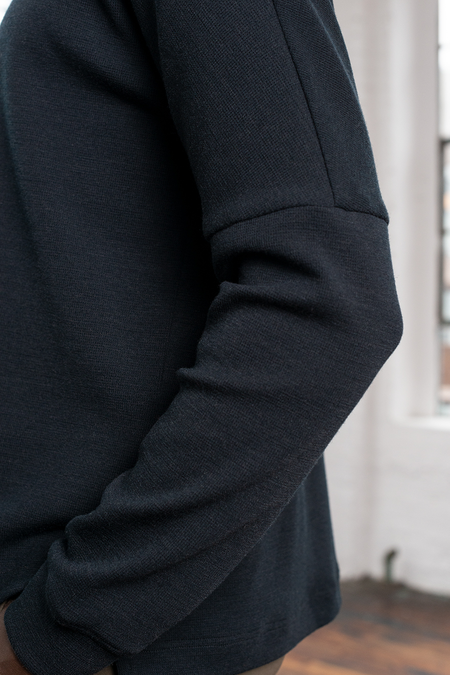 Outlier - Experiment 216 - Warmform Collared (Story, Sleeve Close Up)