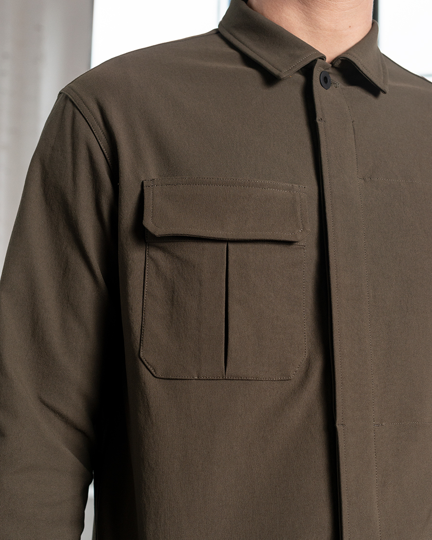 Outlier - Experiment 229 - Strongtwill Shank Shirt (Story, Pocket Detail)