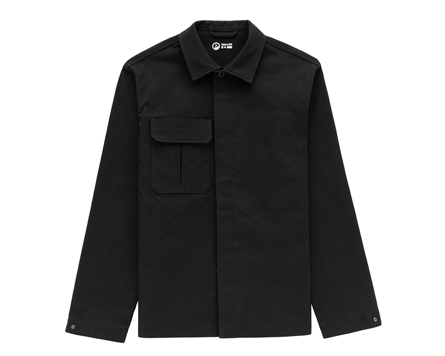 Outlier - Experiment 229 - Strongtwill Shank Shirt (Flat, Black Front)