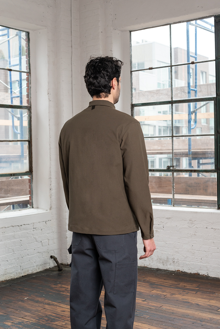 Outlier - Experiment 229 - Strongtwill Shank Shirt (Fit, Back)