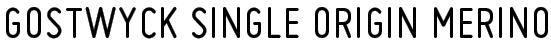 Gostwyck Single Origin Merino Logo