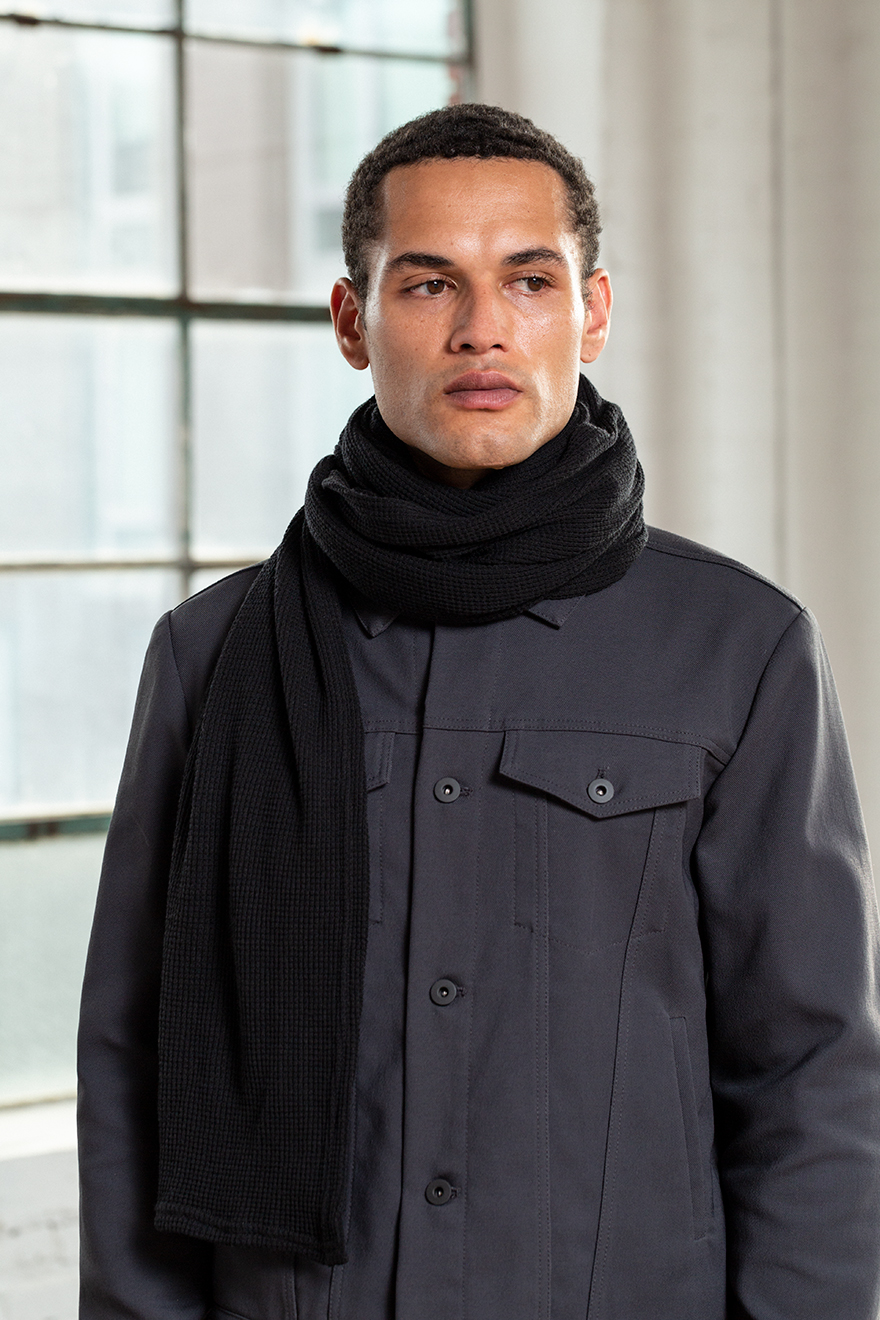 Outlier - Feral Merino Six-Foot Scarf (Story, Waist Up)