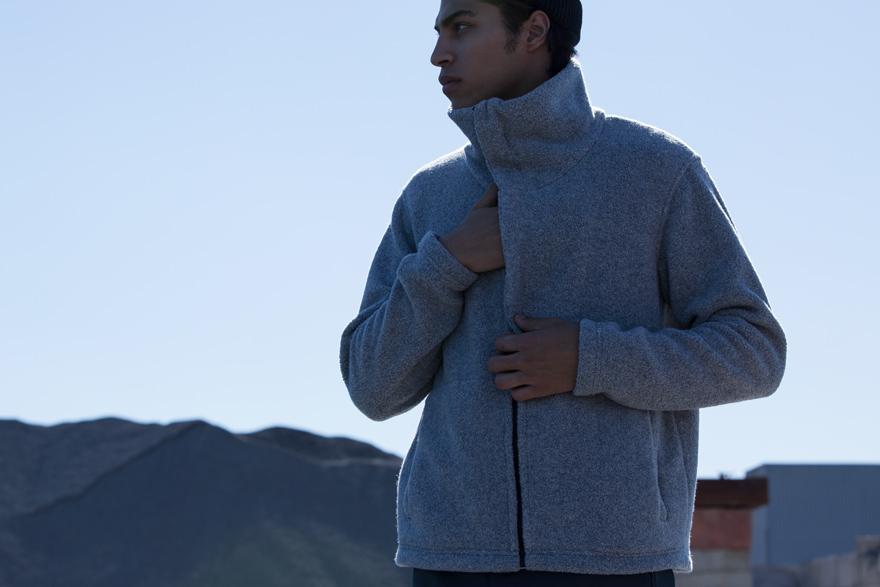 Funnel neck sale fleece mens