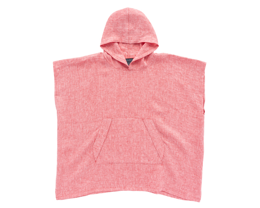 Outlier - Experiment 169 - Grid Linen Beach Cover (flat, red)