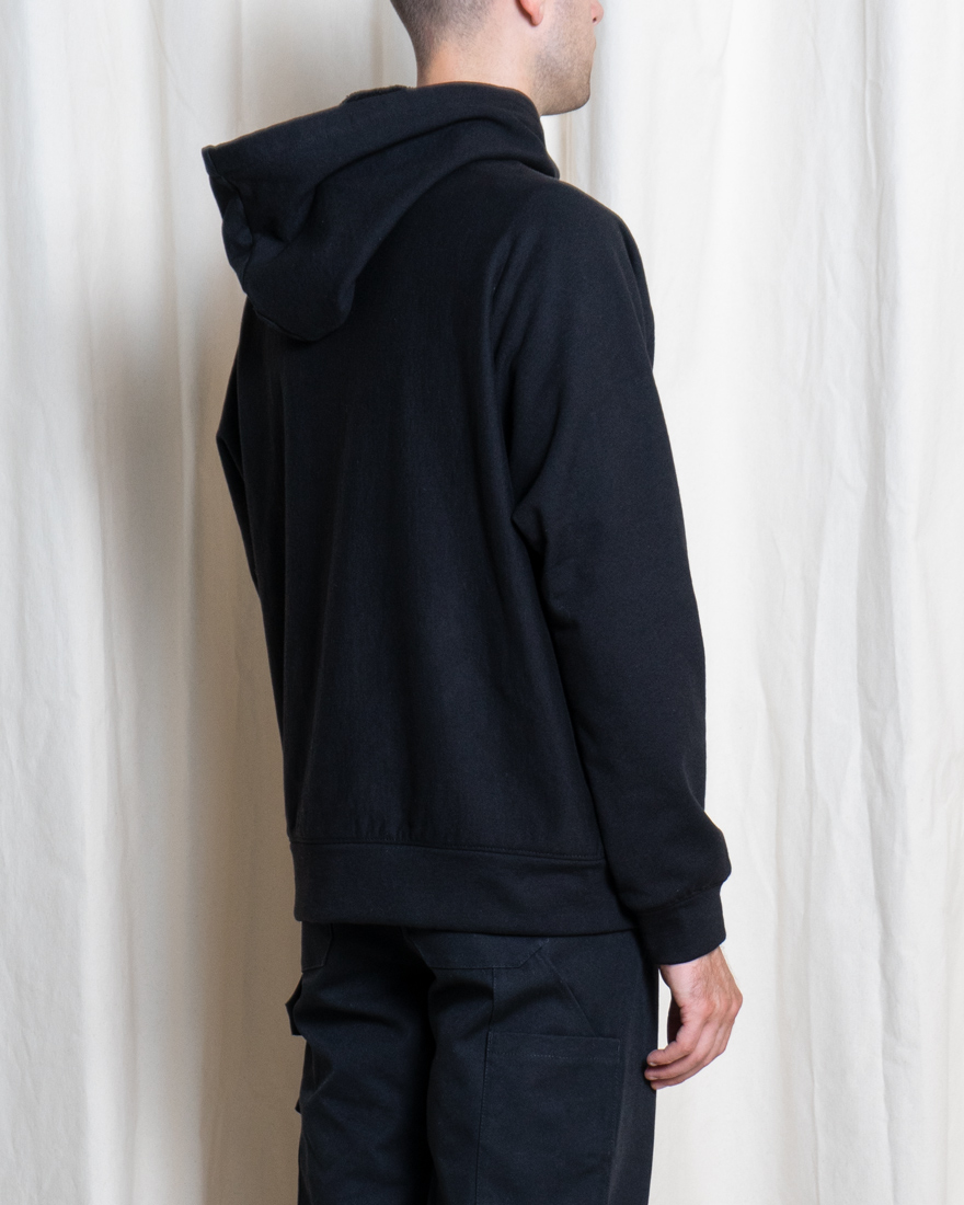 Outlier - Experiment 109 - Hard/co Merino Console Hoodie (fit, back)