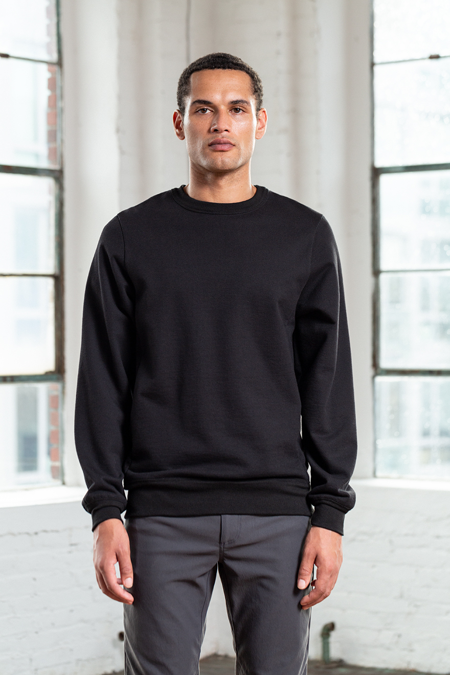 Outlier - Hard/Co Merino Crew Neck (Fit, Front)