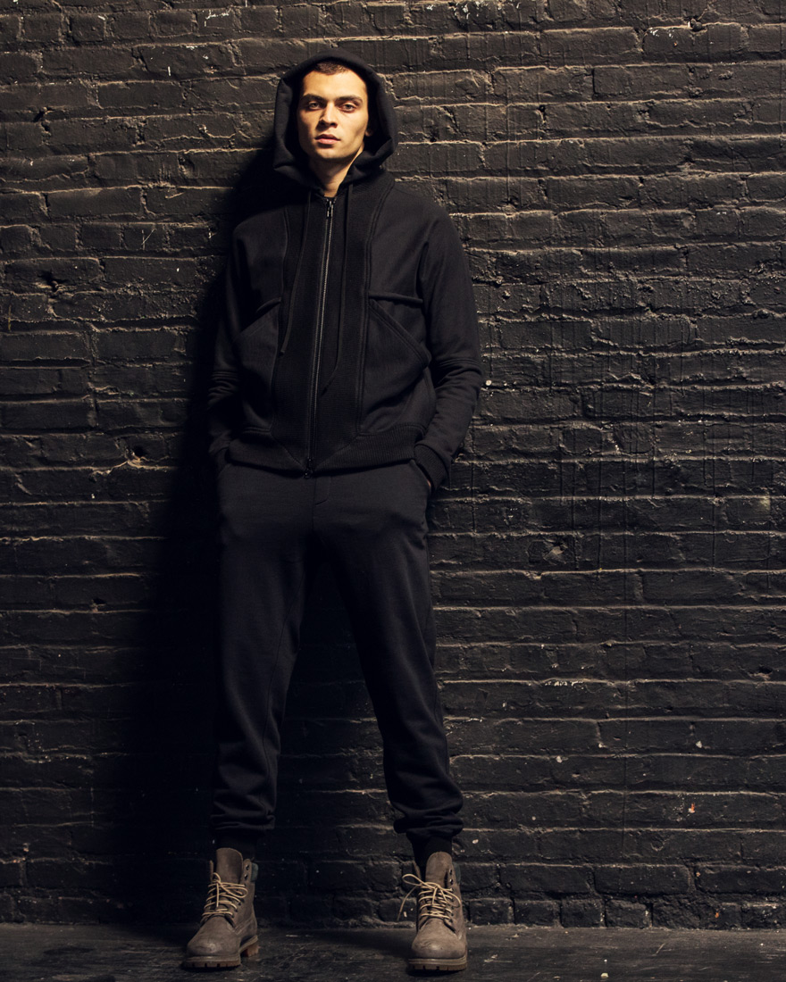 Outlier - Experiment 052 - Hard/co Merino Myth Hoodie (story, vertical)