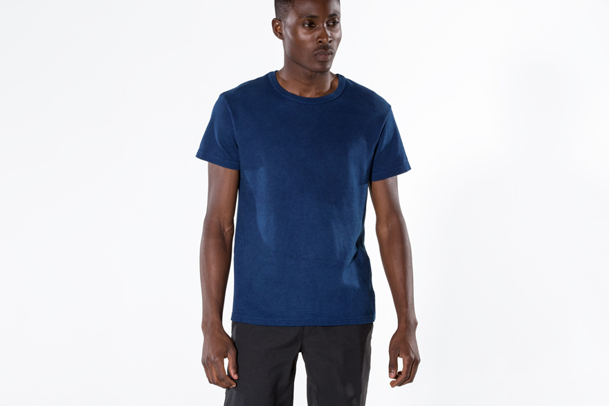 Outlier - Experiment 011 - Buaisou Indigoweight T-Shirt (story, full front)