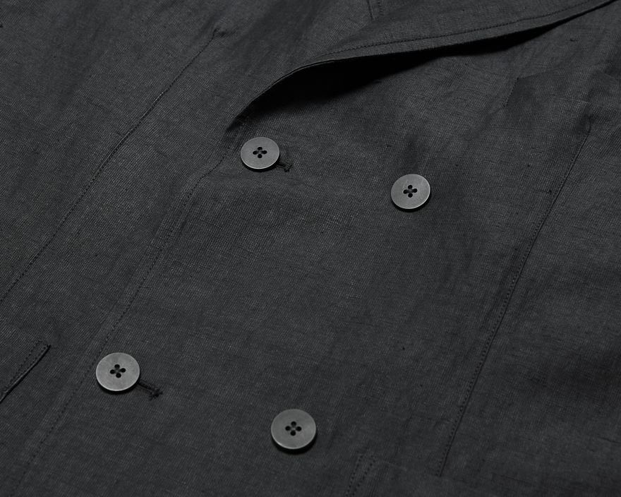Outlier - Injected Linen Doublebreasted (flat, buttons)