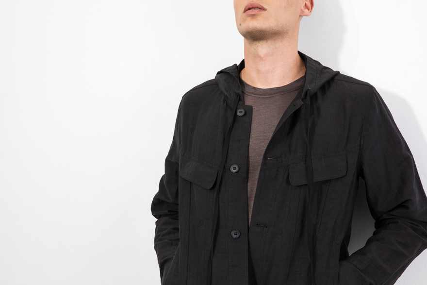 Outlier - Injected Linen Hooded (story, francesco leaning)