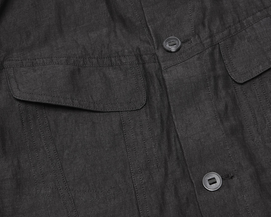 Outlier - Injected Linen Hooded (flat, chest pocket)