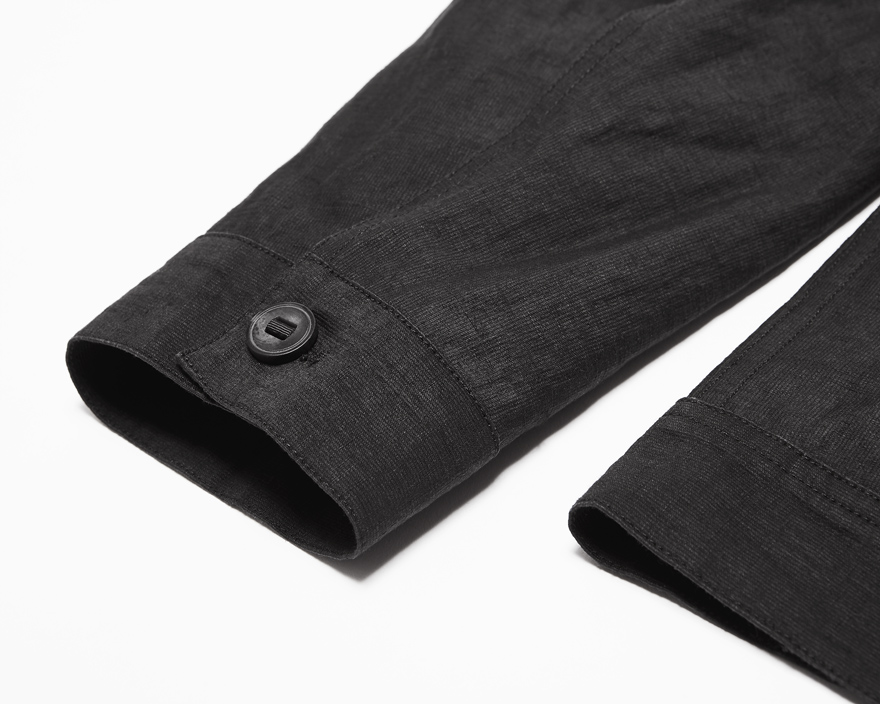 Outlier - Injected Linen Hooded (flat, cuff detail)