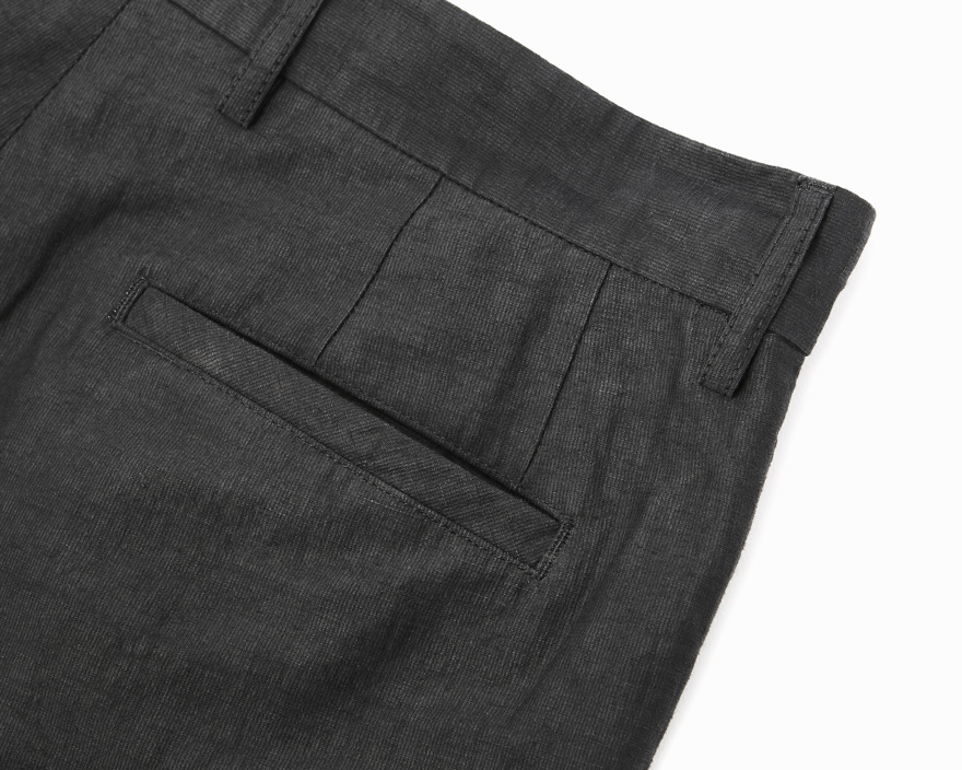 Outlier - Injected Linen Pleated Pants (flat, back pocket)