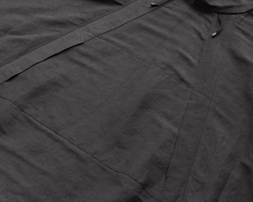 Outlier - Experiment 174 - Injected Linen Poncho (flat, pocket)