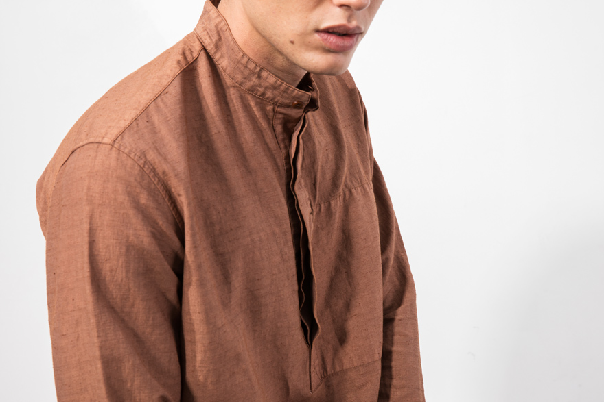 Outlier - Injected Linen Popover (story, copper closeup)