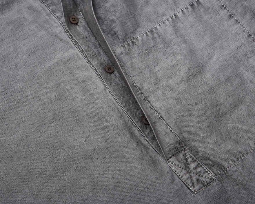 Outlier - Experiment 078 - Injected Linen Tunic (flat, buttons)