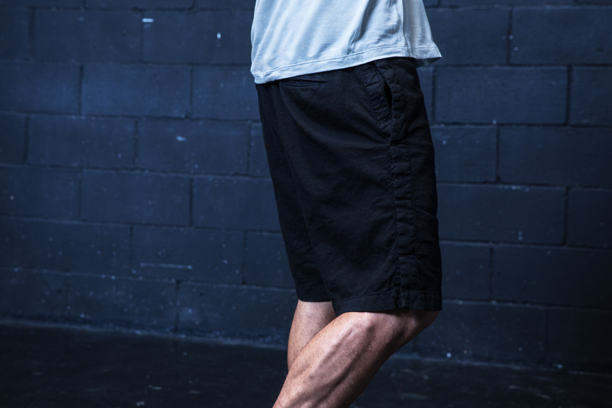 Outlier - Experiment 036 - Linoco Shorts (story, side detail)