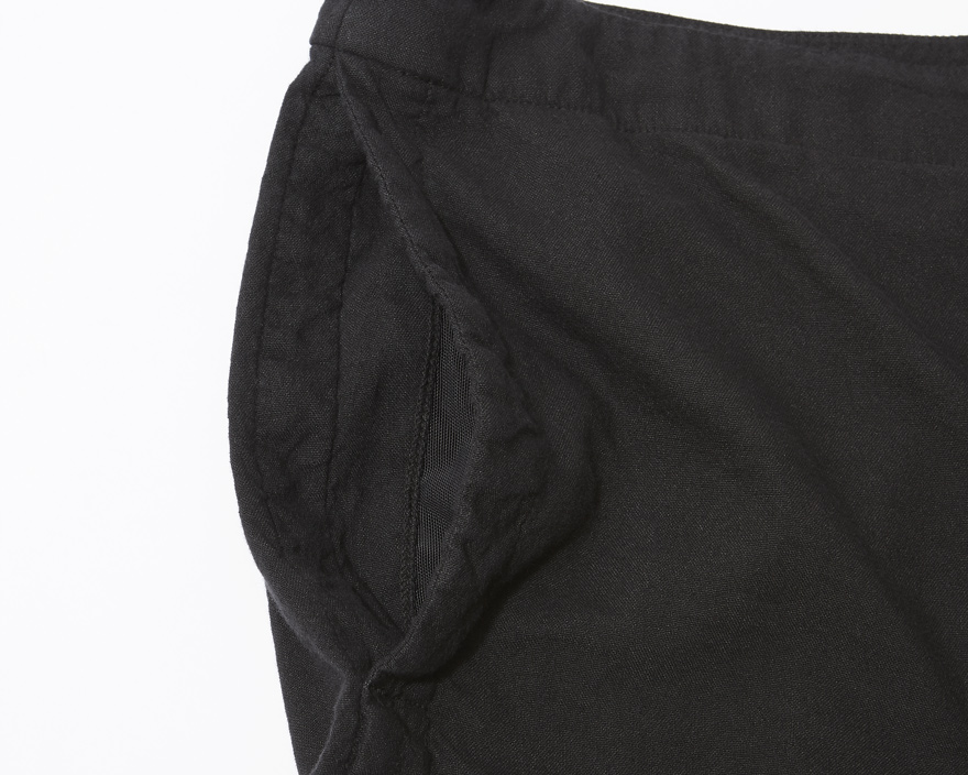 Outlier - Experiment 036 - Linoco Shorts (flat, inner pocket detail)