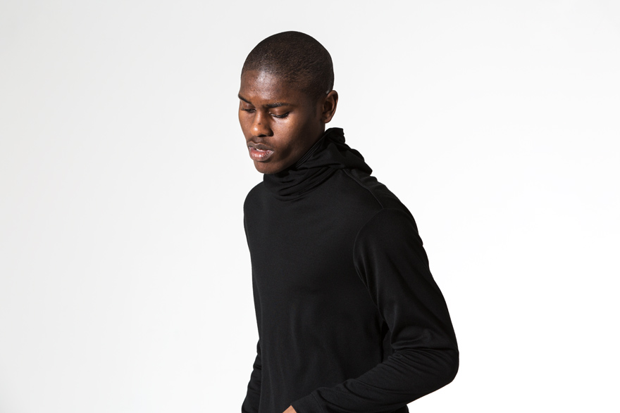 Outlier - Experiment 018 - Long Sleeve Balaclava (story, looking down)