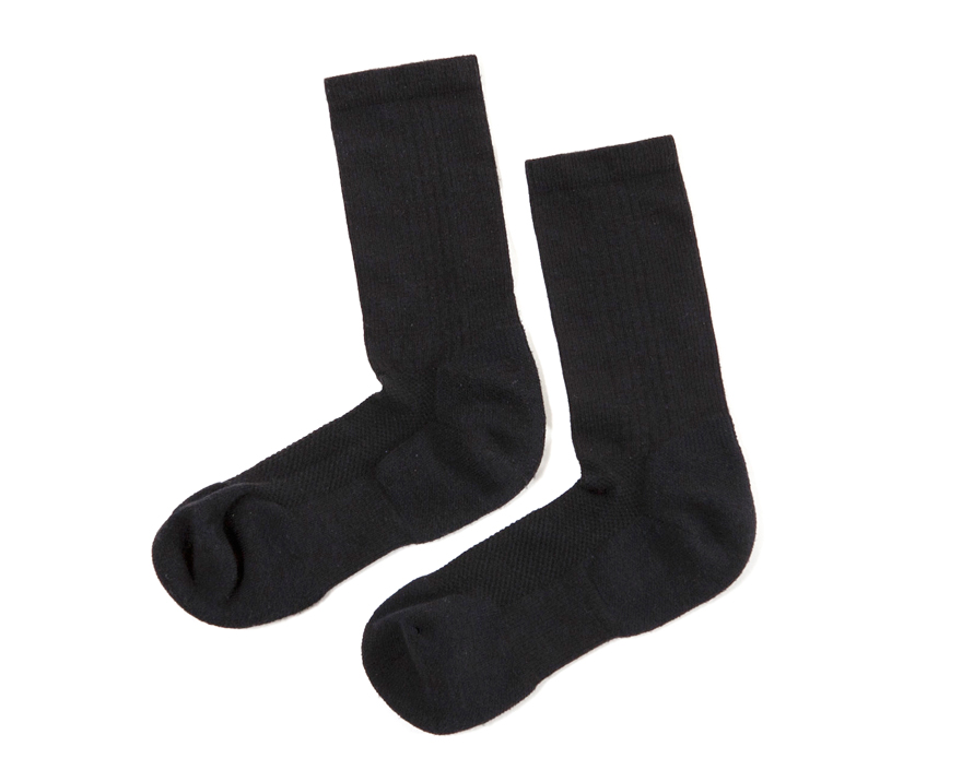 Outlier - Megafine Merino Socks (flats, black)